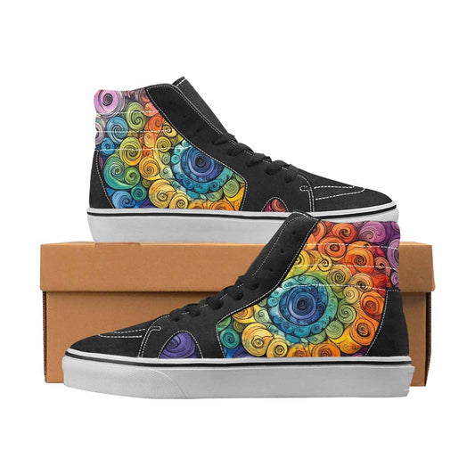 WOMEN'S Tie Dye High Top Canvas Original Design Dreamcore Custom Sneakers