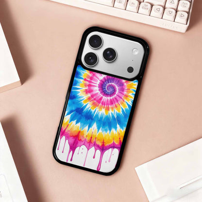 iPhone 17 Pro Case — Tie Dye Drip Tie Dye, Custom Printed Phone Case