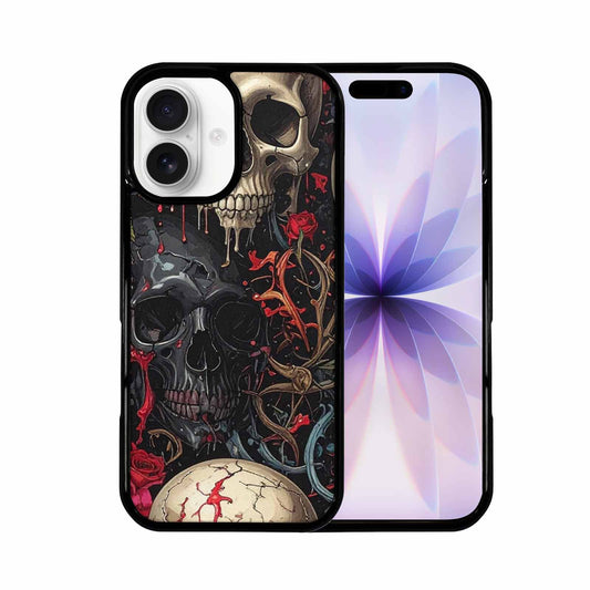 iPhone 17 Case — Skulls And Rosesmelting Skulls A Gothic, Custom Made Phone Cover
