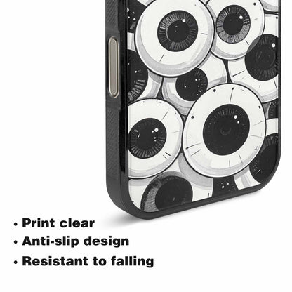 iPhone 16 Pro Case — Googly Cartoon Eyeballs Custom, Custom Made Phone Cover