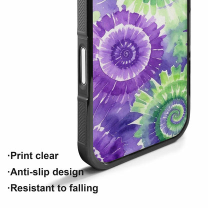 iPhone 17 Case — Tie Dye Purple Green Tie Dye, Customized Protective Case