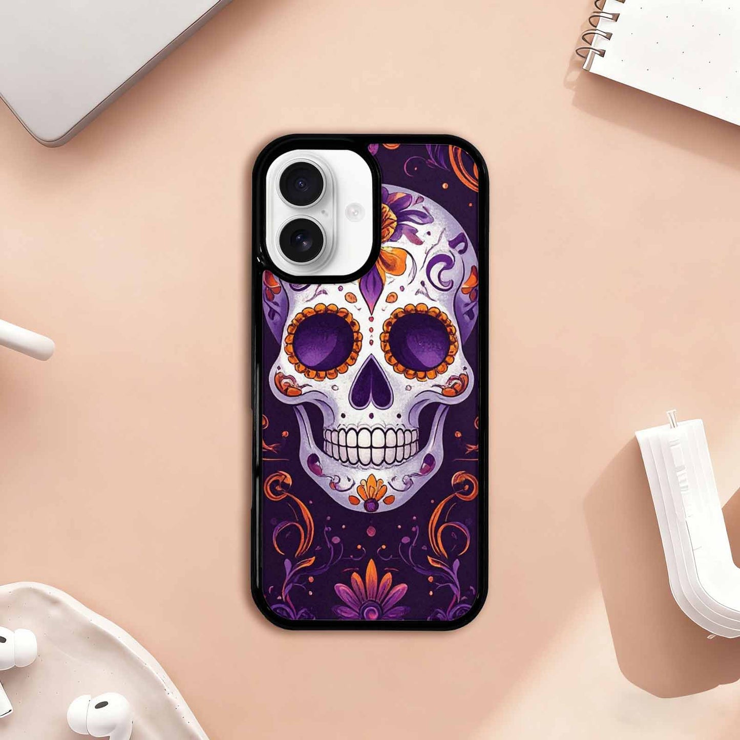 iPhone 17 Case — Skull Dark Art Gothic Print Gothic, Custom Designed Case Cover
