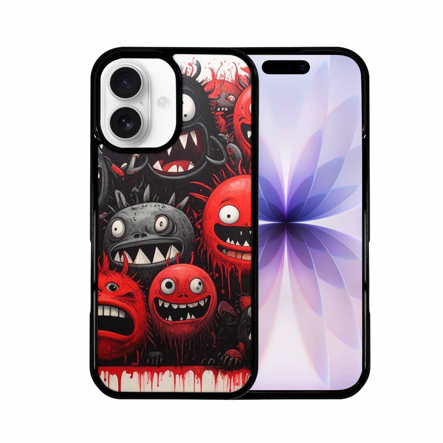 iPhone 17 Case — Black &amp; Red Ink Cartoon Cute, Unique Phone Case Design