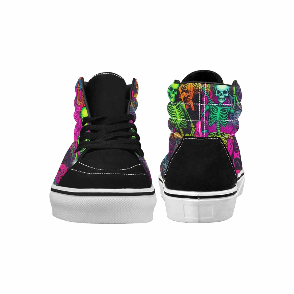 MEN'S More Overlapping Ontop Each High Top Canvas Melting Art Sneakers