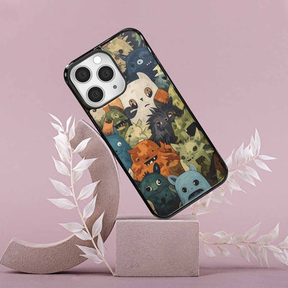 iPhone 15 Pro Max Case — Monsters Camomonsters Pattern Gsw, Custom Art Phone Cover