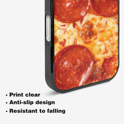 iPhone 16 Case — Pepperoni Pizza Print Custom, Unique Phone Case Design