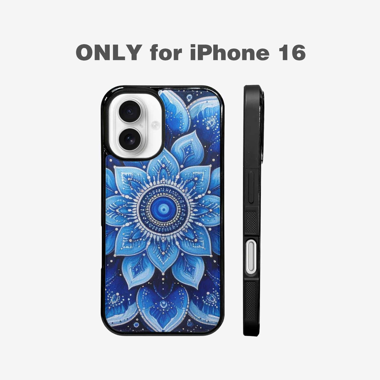 iPhone 16 Case — Boho Mandala Custom, Custom Printed Phone Case