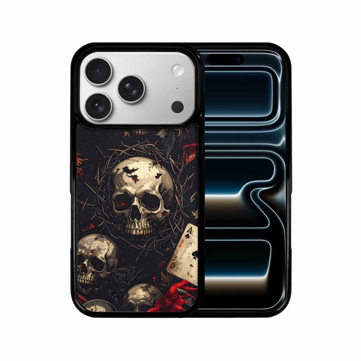 iPhone 17 Pro Case — Skull Dark Art Gothic Print Gothic, Customized Protective Case
