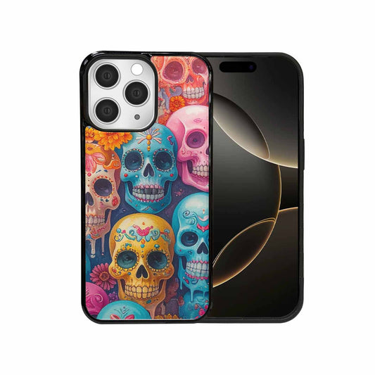 iPhone 15 Pro Max Case — Sugar Skullsmelting Sugar Skulls, Customized Protective Case