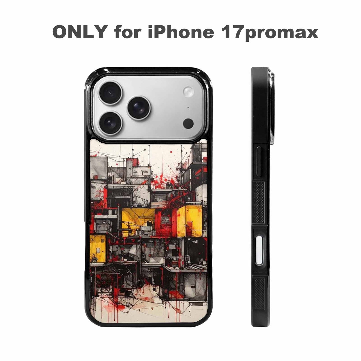 iPhone 17 Pro Max Case — Liminal Space Fragment Black Galaxy Space, Custom Printed Phone Case