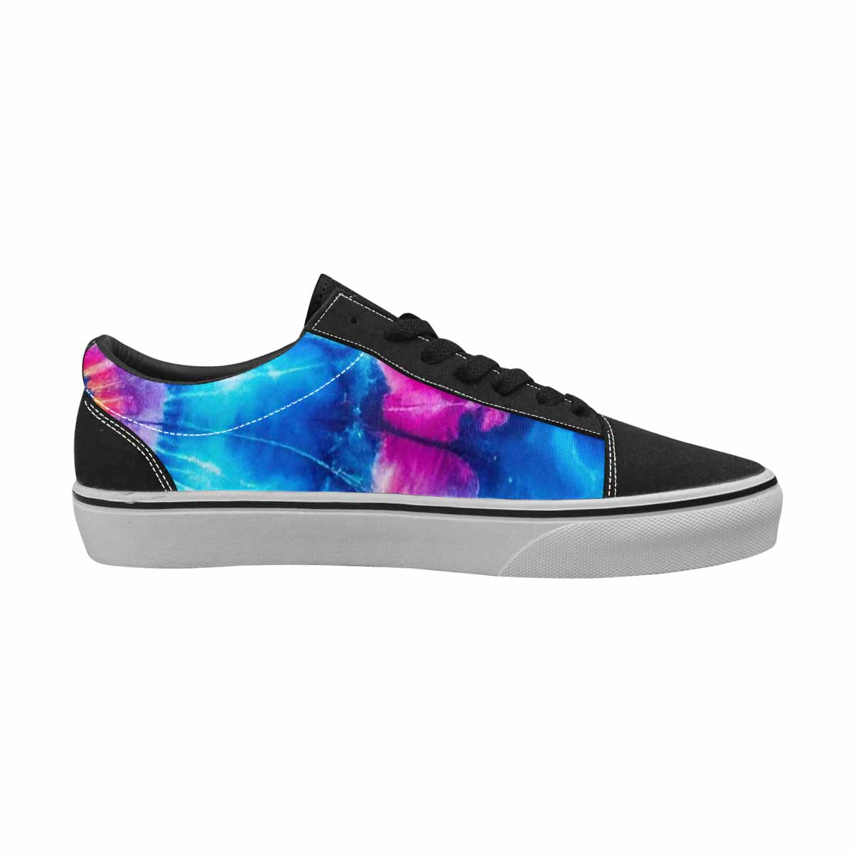 WOMEN'S Tie Dye Acid Wash Color Canvas Lace-Up Y2K Custom Sneakers