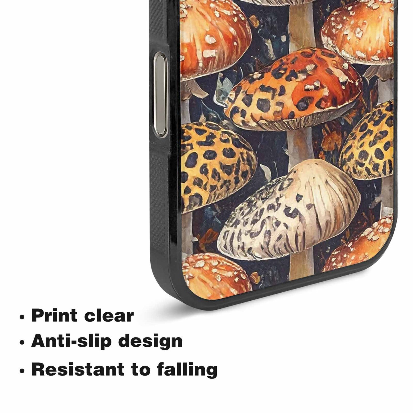 iPhone 16 Pro Case — Mushrooms Pattern Hundreds Of, Unique Phone Case Design