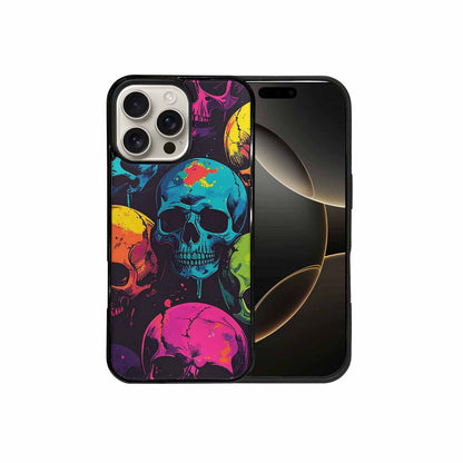 iPhone 16 Pro Max Case — 1000s Of Skulls Digital Camo Drip, Personalized Phone Case