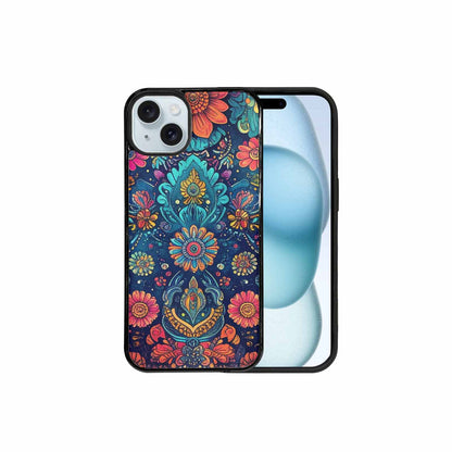 iPhone 15 Plus Case — Paisley Mandala, Custom Phone Case