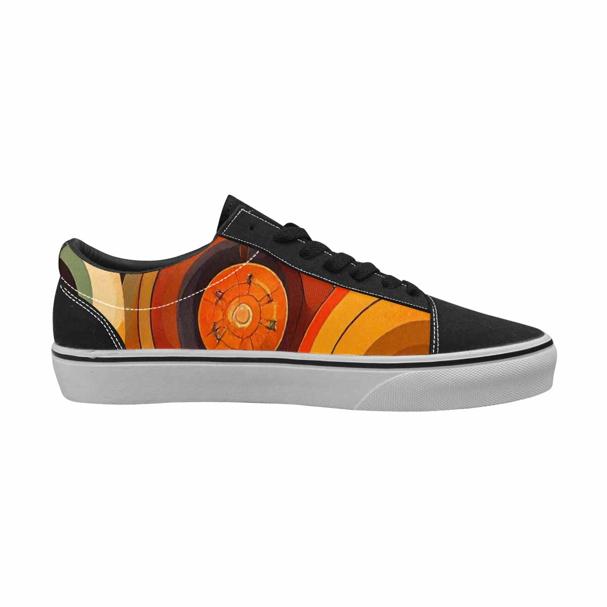 WOMEN'S Groovy 70S Peace Canvas Lace-Up Grunge Custom Shoes