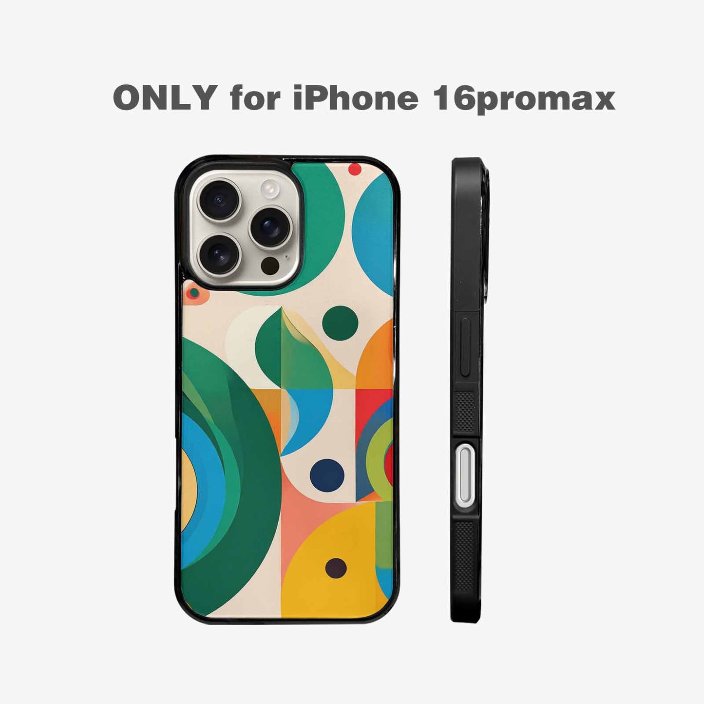 iPhone 16 Pro Max Case — 1960s Mod Cartoon Art Pattern, Custom Print Case Cover