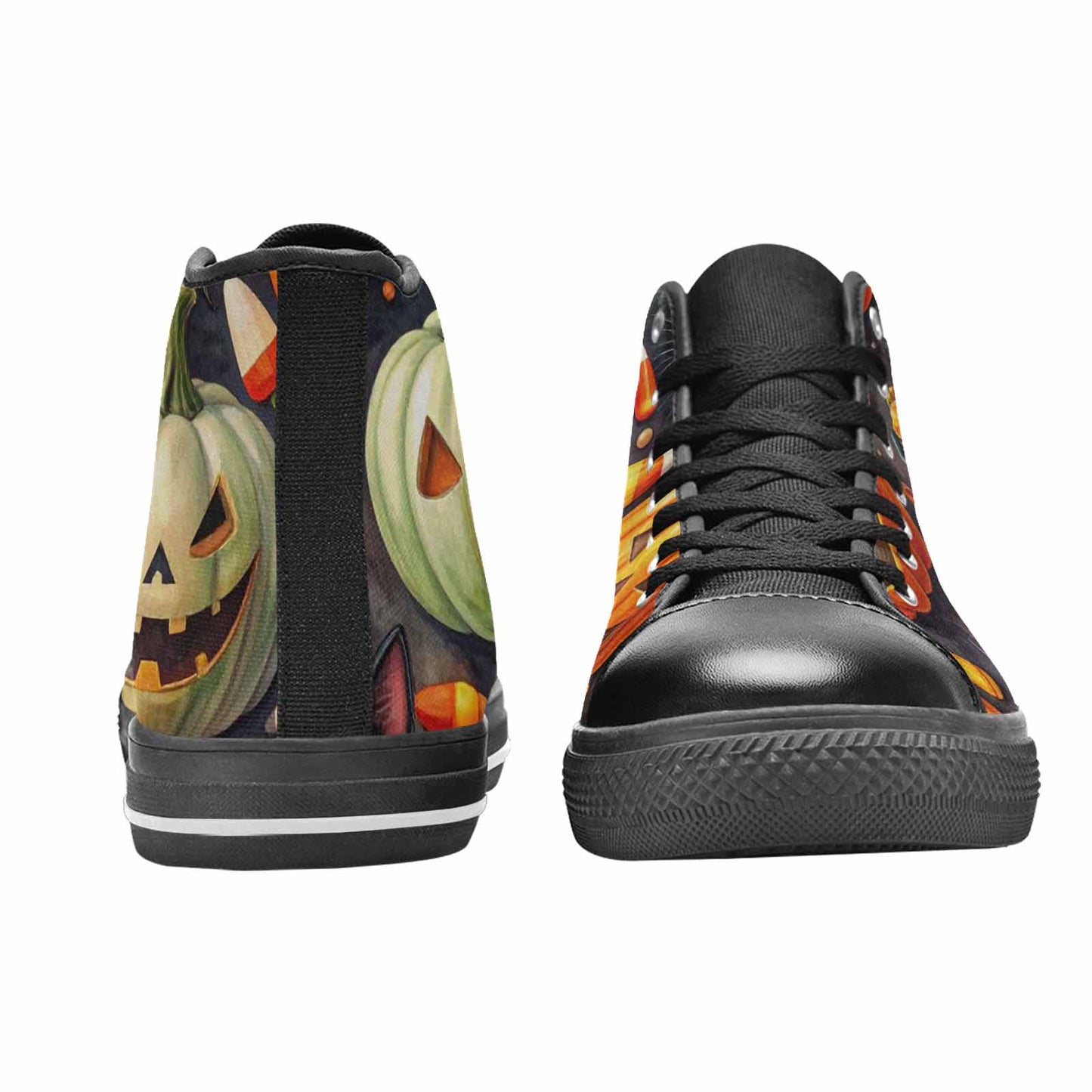 MEN'S Halloween High Top Canvas Wallpaper Art Sneakers