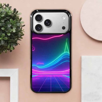 iPhone 17 Pro Max Case — Neon Cartoon Art Pattern Retro Vintage, Original Design Phone Case