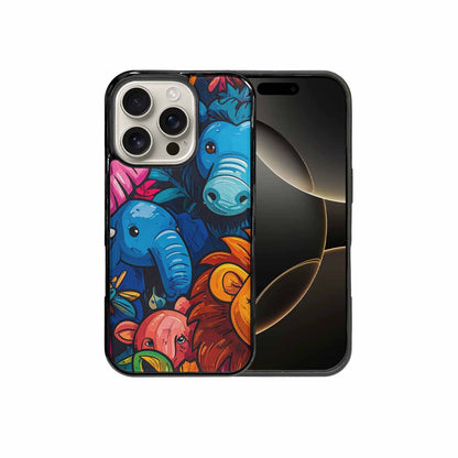 iPhone 16 Pro Case — Cartoon Animal Characters, Unique Phone Case Design