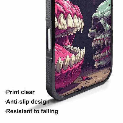 iPhone 17 Pro Max Case — Skull Dark Art Gothic Print Gothic, Custom Art Phone Cover