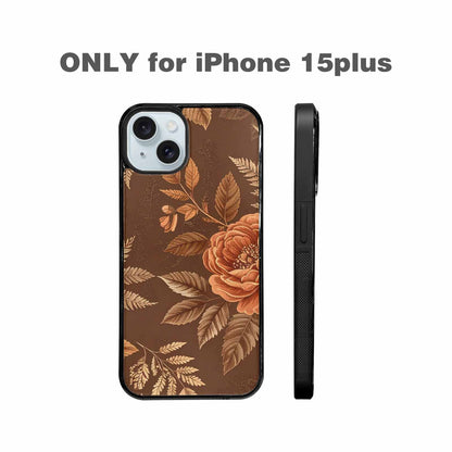 iPhone 15 Plus Case — Vintage Botanical Art Pattern, Custom Made Phone Cover