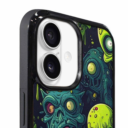 iPhone 17 Case — Toxic Radioactive Creature Pattern Original Art, Original Design Phone Case
