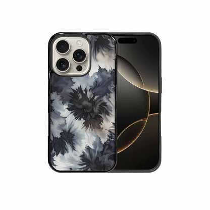 iPhone 16 Pro Case — Tie Dye Black And Gray Blended, Custom Phone Case