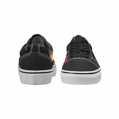 WOMEN'S Rainbow Drip Mushrooms Lace-Up Canvas Dreamcore Custom Shoes