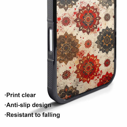 iPhone 17 Pro Case — Small Mandala Pattern Randomly Varying Floral, Customized Protective Case
