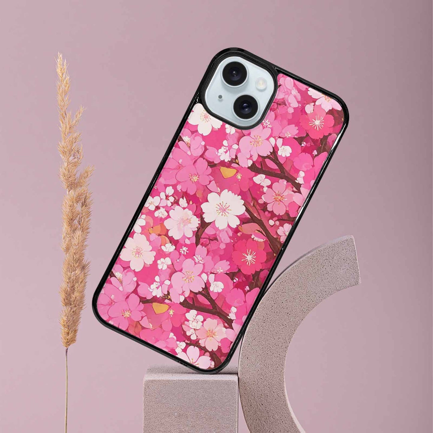 iPhone 15 Plus Case — Cherry Blossom Branch Cherry Blo E7l, Custom Printed Phone Case