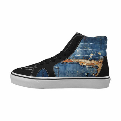 MEN'S Distressed Denim Texture Each Ti Ferion