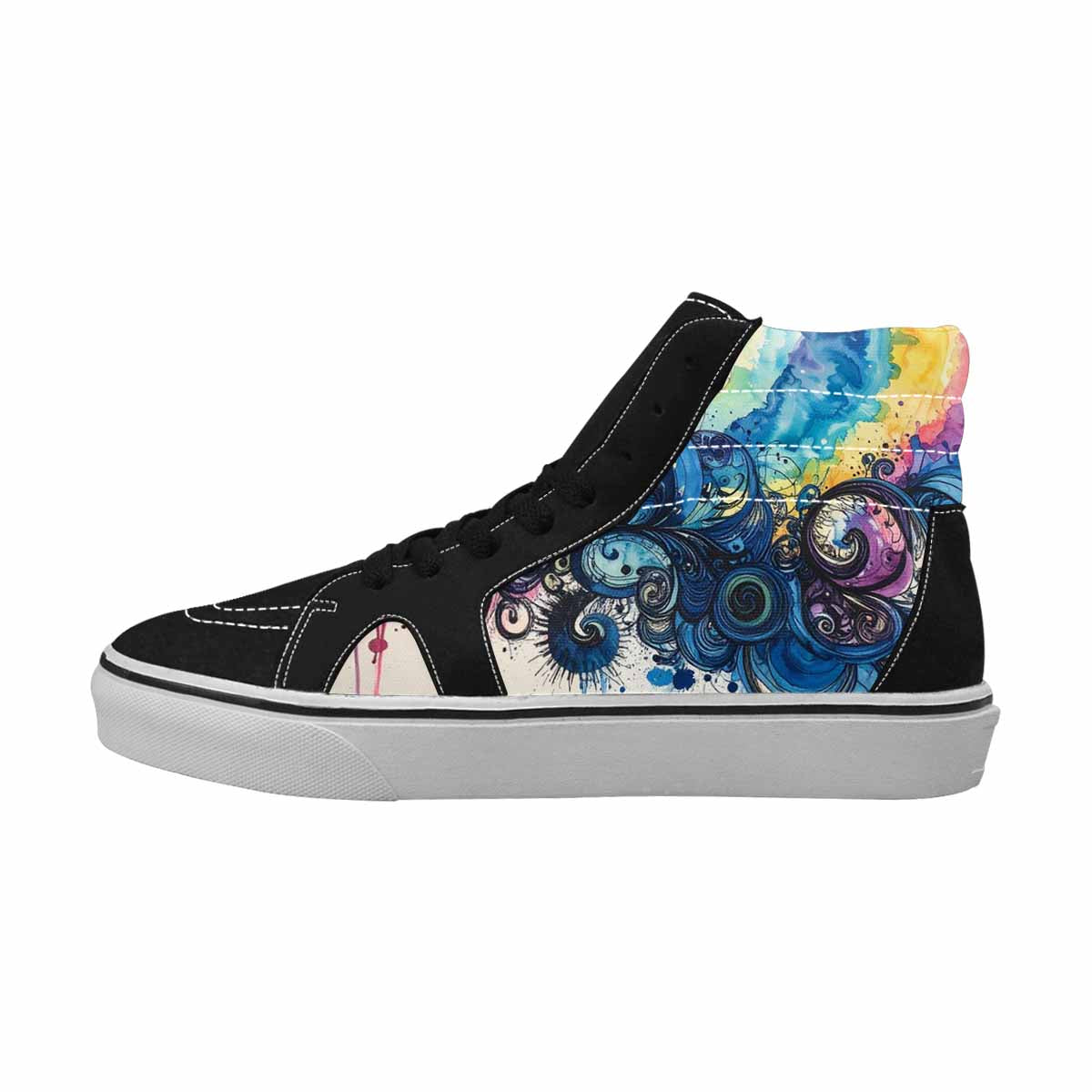 MEN'S Tie High Top Canvas Surreal Shoes