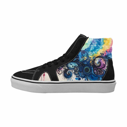 WOMEN'S Tie High Top Canvas Surreal Shoes