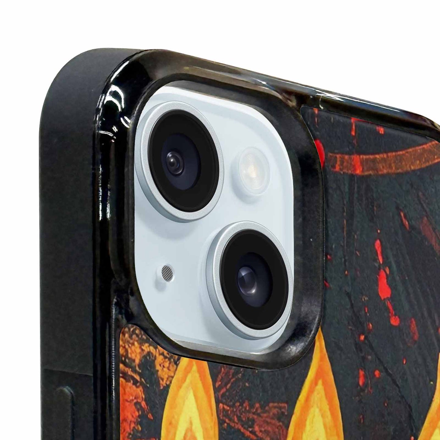 iPhone 15 Plus Case — Kwanzaa Kinara Pattern Seamless Repeat African, Customized Protective Case