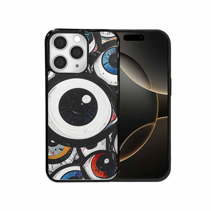 iPhone 15 Pro Max Case — Googly Cartoon Eyeballs, Custom Made Phone Cover