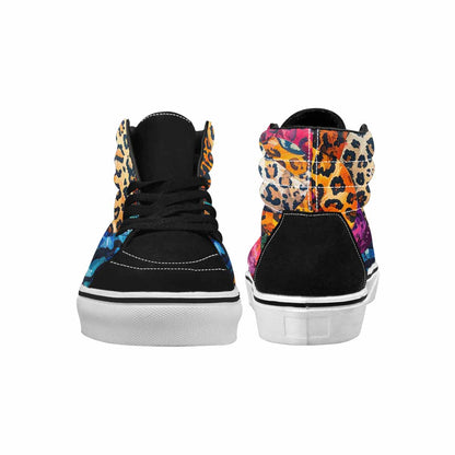 MEN'S Full Color Vibrant Animal High Top Canvas Dreamlike Custom Shoes