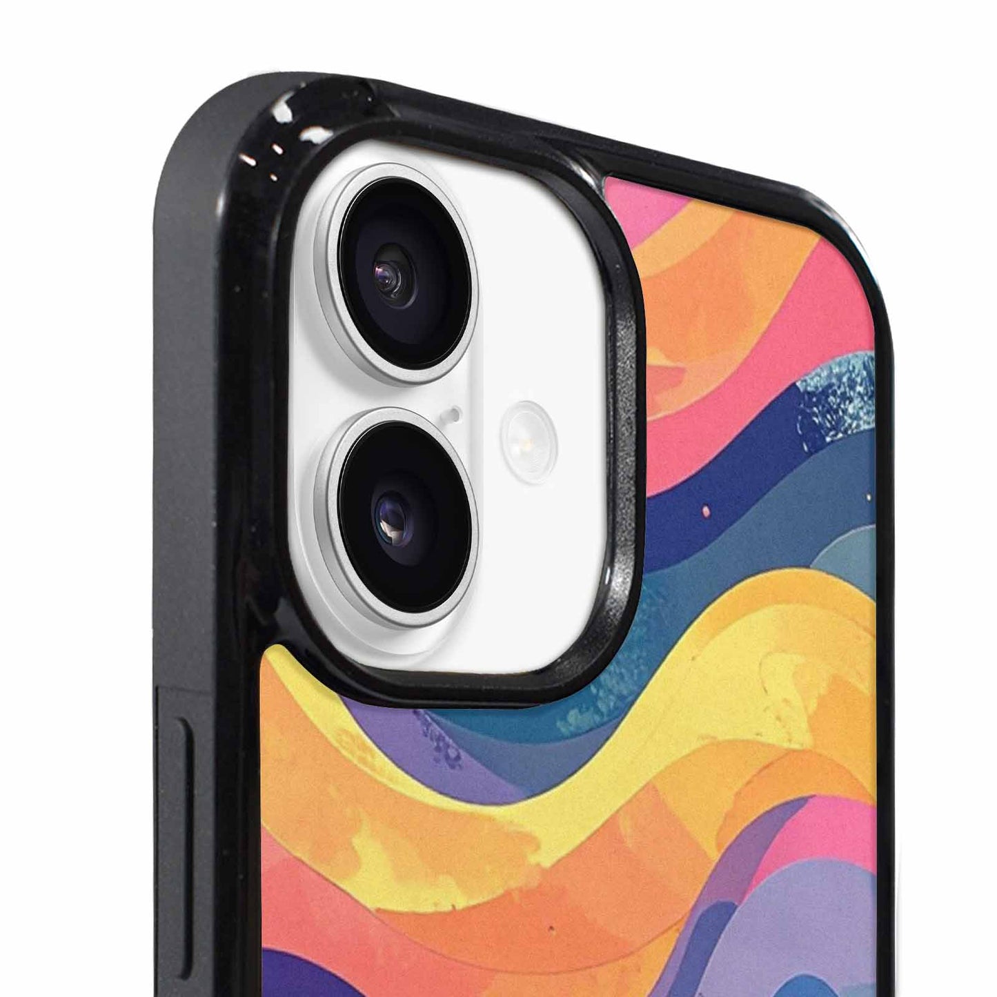 iPhone 17 Case — Glowing Camo Wave Camo, Custom Printed Phone Case