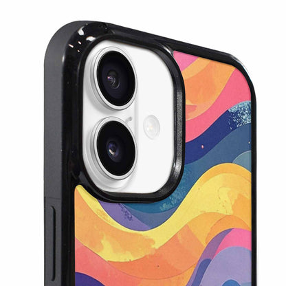 iPhone 17 Case — Glowing Camo Wave Camo, Custom Printed Phone Case