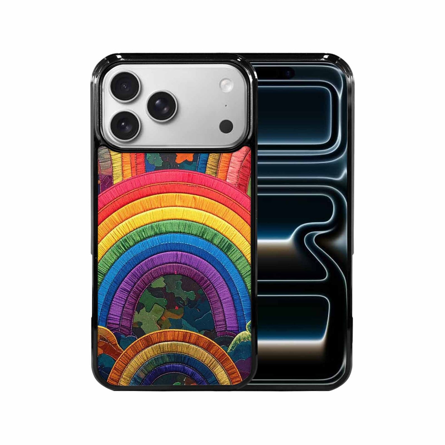iPhone 17 Pro Max Case — Vivid Camo Rainbow Camo, Personalized Phone Case