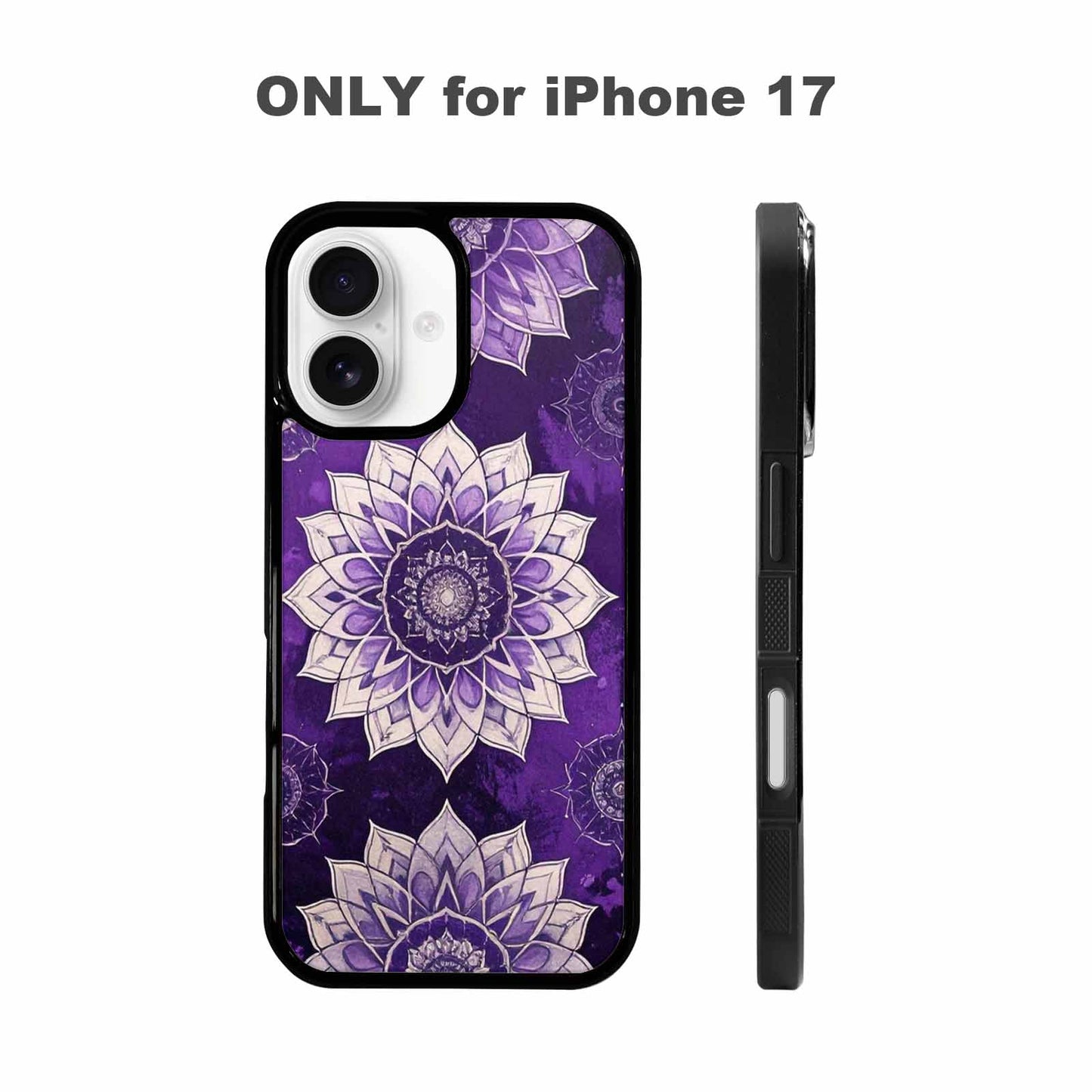 iPhone 17 Case — Small Mandala Pattern, Randomly Floral, Custom Printed Phone Case
