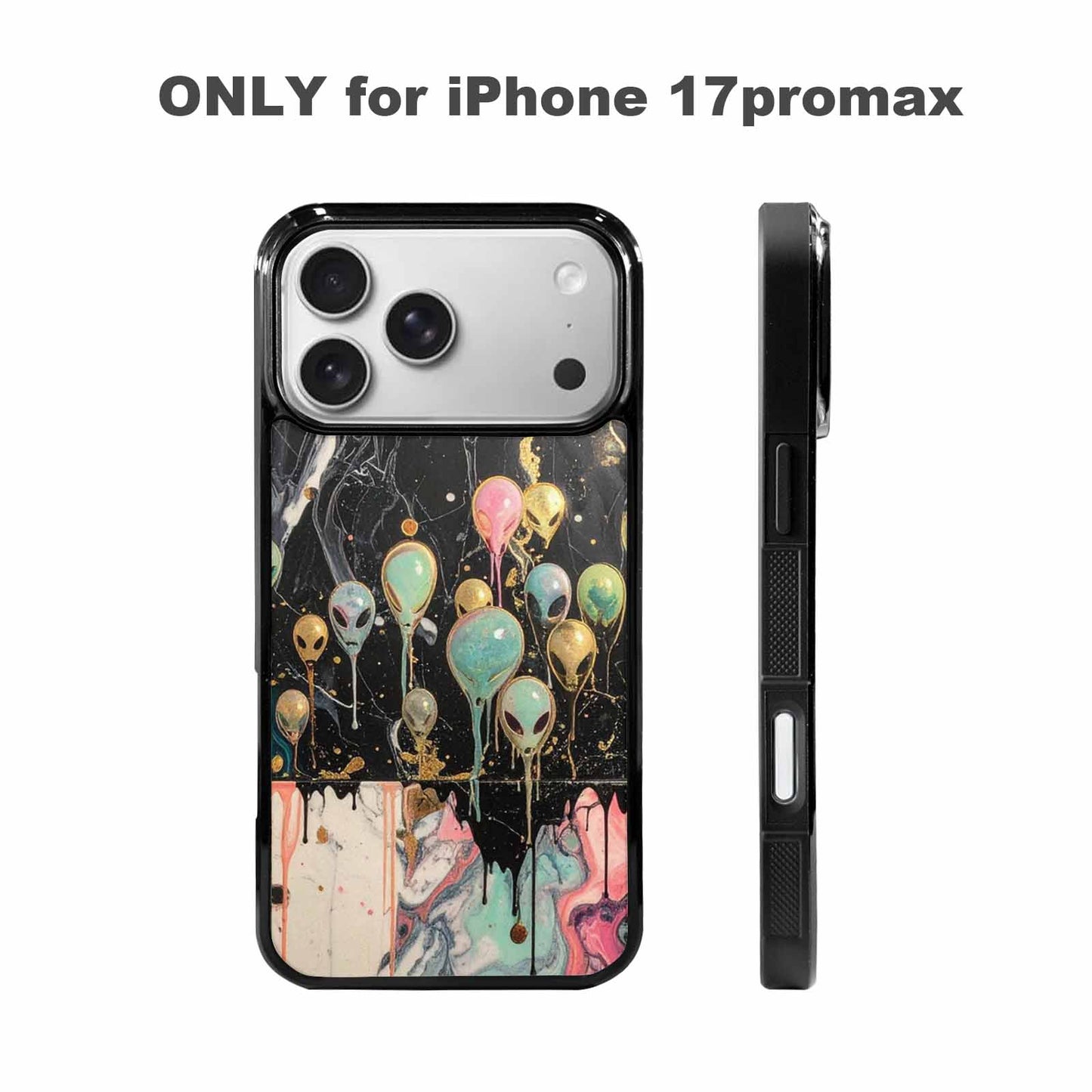 iPhone 17 Pro Max Case — Aliens Marblemelting Aliens Pa Alien Scifi, Personalized Phone Case