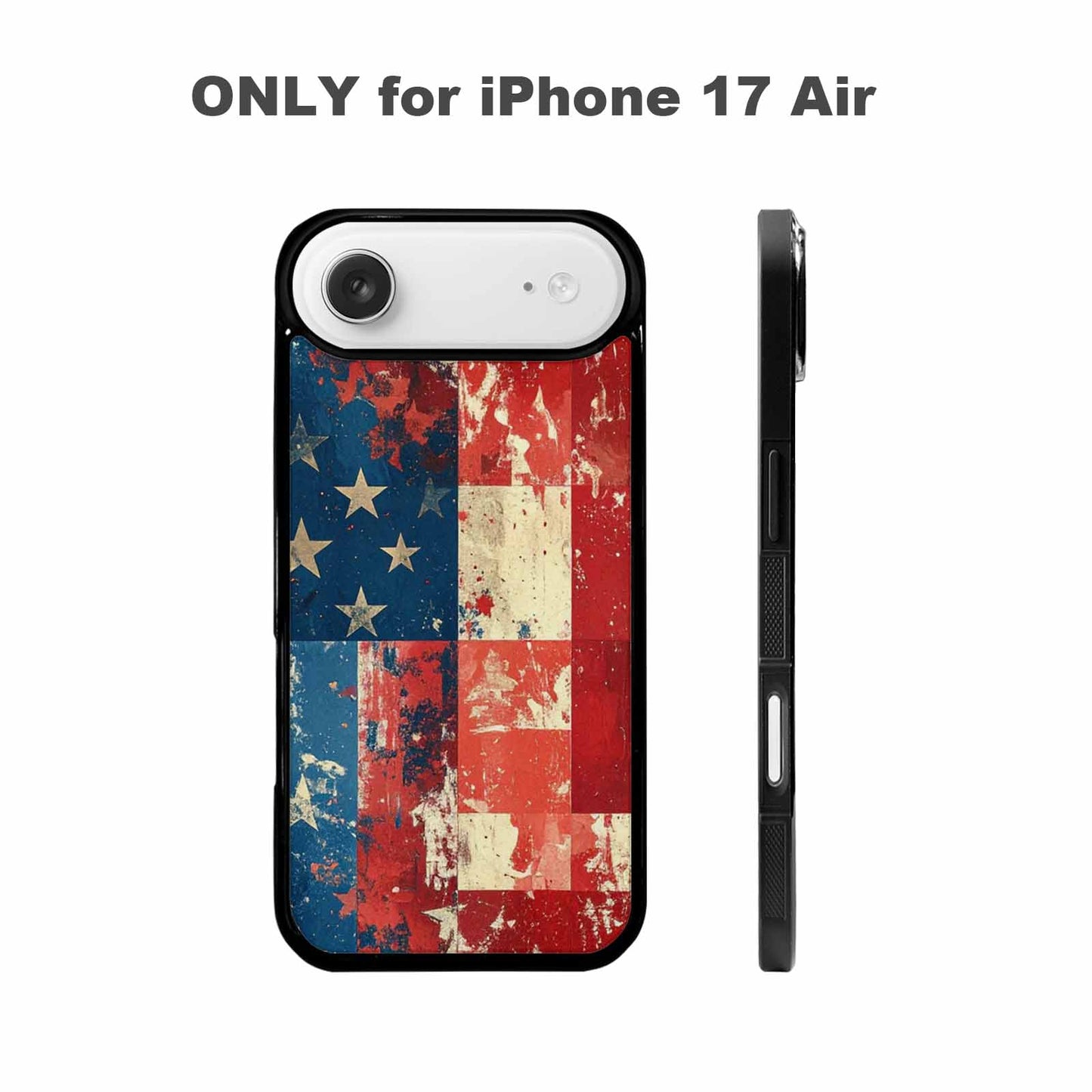 iPhone 17 Air Case — Small American Flag Stars And Galaxy, Personalized Phone Case