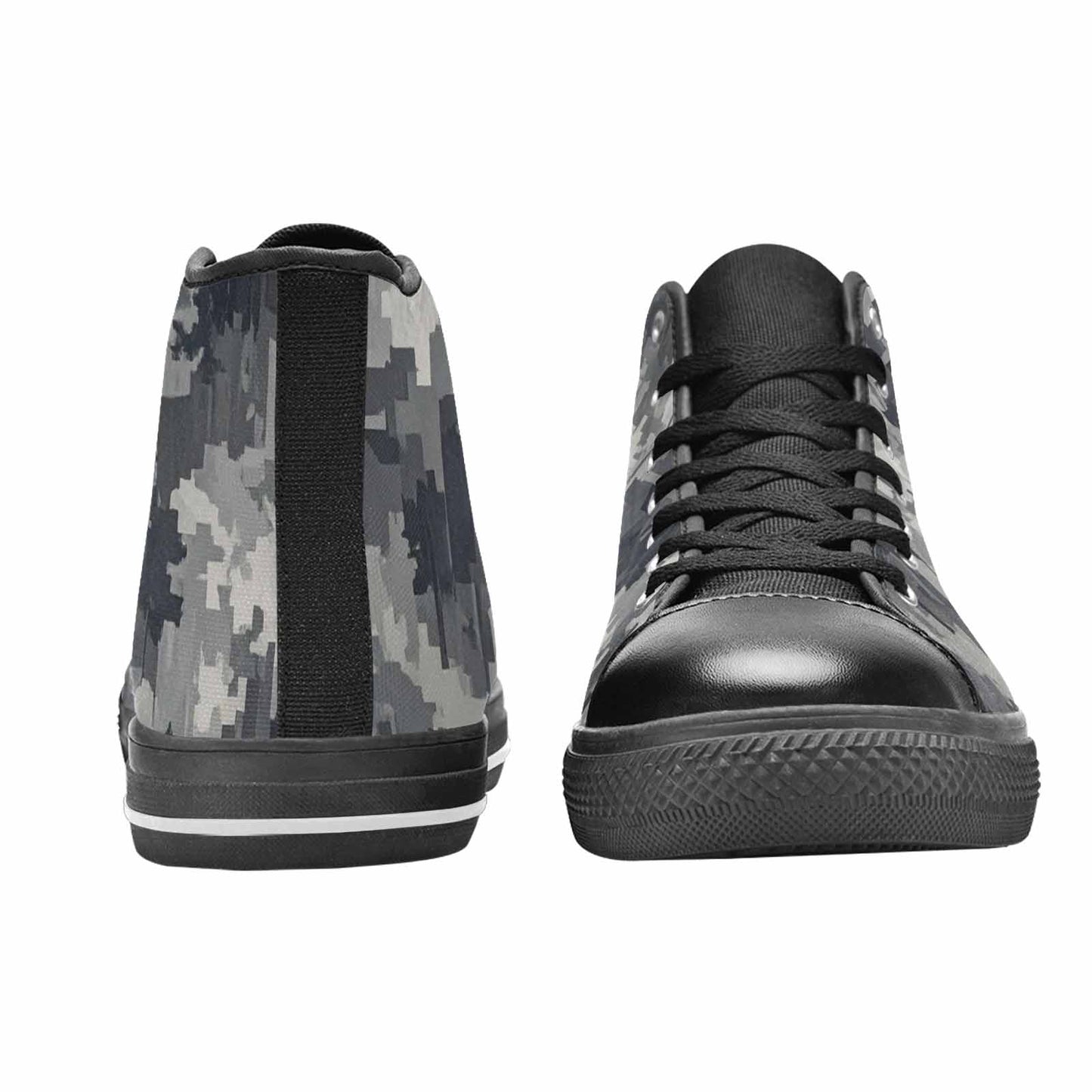WOMEN'S Military Camouflage Blotch High Top Canvas Wallpaper Art Sneakers