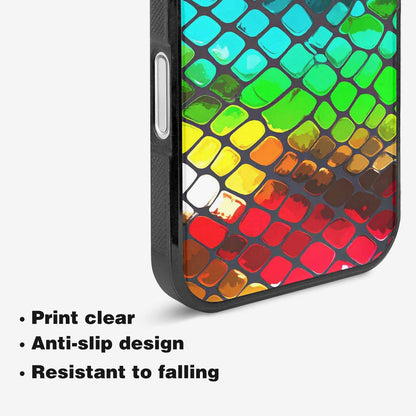 iPhone 16 Case — Snake Print Dark Seamless Pattern Vibrant, Custom Print Case Cover