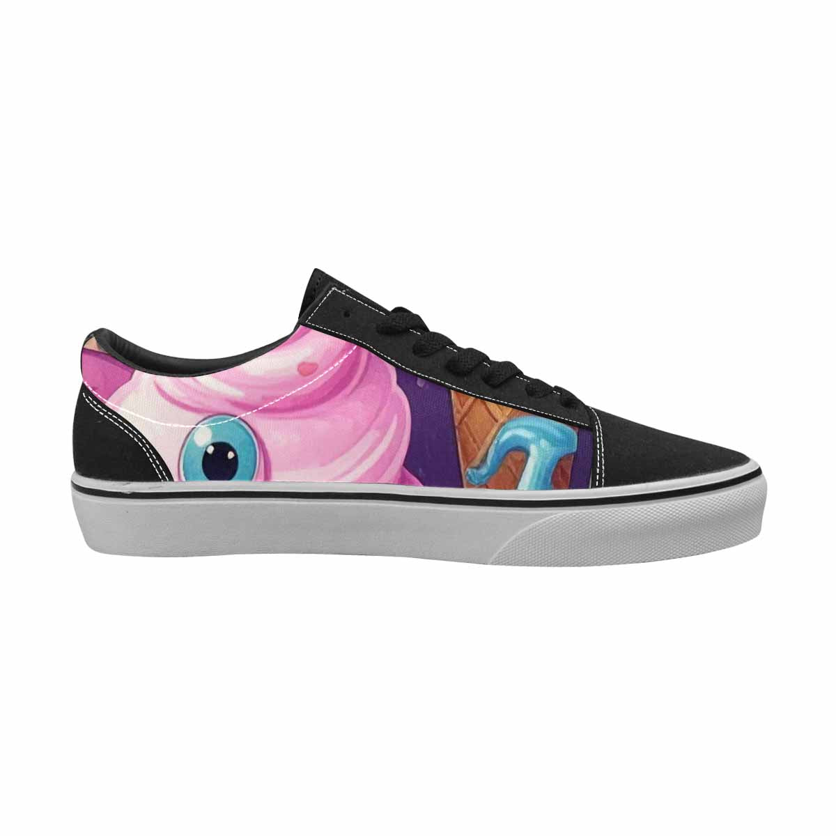 WOMEN'S Melting Icecream Cone Monster Canvas Lace-Up Y2K Shoes