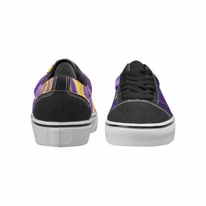 WOMEN'S Starry Night Nebula Brushstroke Canvas Lace-Up Cottagecore Sneakers