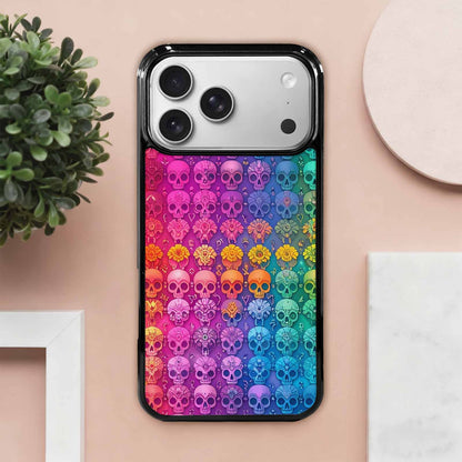 iPhone 17 Pro Max Case — Ornate Candy Color Skull Gothic Skulls, Personalized Phone Case