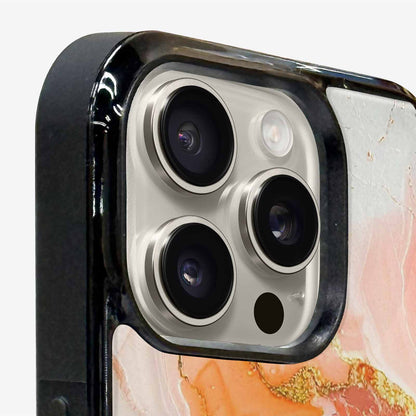 iPhone 16 Pro Case — Marble Vein Marble Veins Pattern Hundreds, Custom Designed Case Cover
