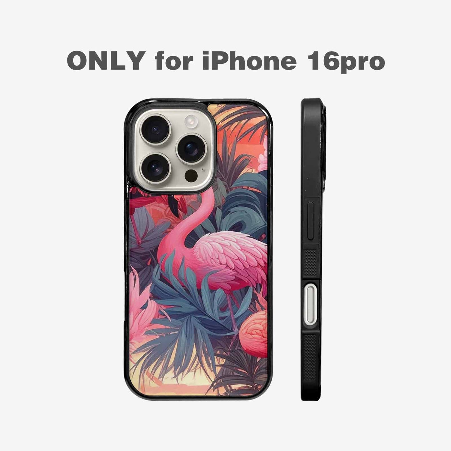 iPhone 16 Pro Case — Flamingo Tropical Flamingo Tropical Pattern Hundreds, Unique Phone Case Design