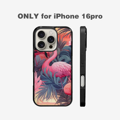 iPhone 16 Pro Case — Flamingo Tropical Flamingo Tropical Pattern Hundreds, Unique Phone Case Design